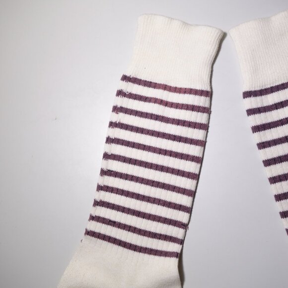 Vintage Polo by Ralph Lauren Stripe Embroidered Anchor Nautical Cotton Socks - Picture 8 of 11